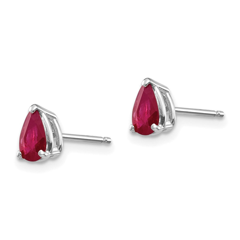 14k Pear Gemstone Earrings. -B Styles