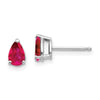 14k Pear Gemstone Earrings. -B Styles