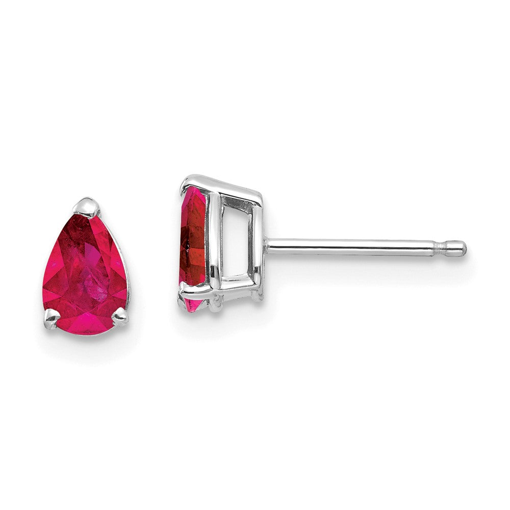 14k Pear Gemstone Earrings. -B Styles