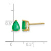 14k Pear Gemstone Earrings. -B Styles