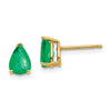 14k Pear Gemstone Earrings. -B Styles