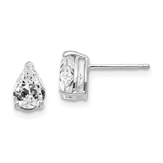 Gold CZ Stud Earrings