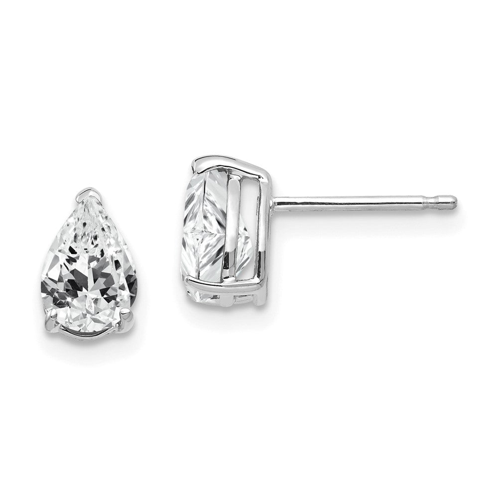 Gold CZ Stud Earrings