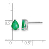14k Pear Gemstone Earrings. -B Styles