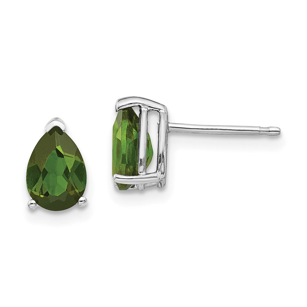 14k Pear Gemstone Earrings. -B Styles