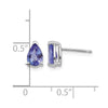 14k Pear Gemstone Earrings. -B Styles