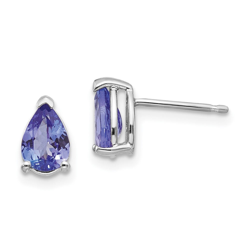 14k Pear Gemstone Earrings. -B Styles