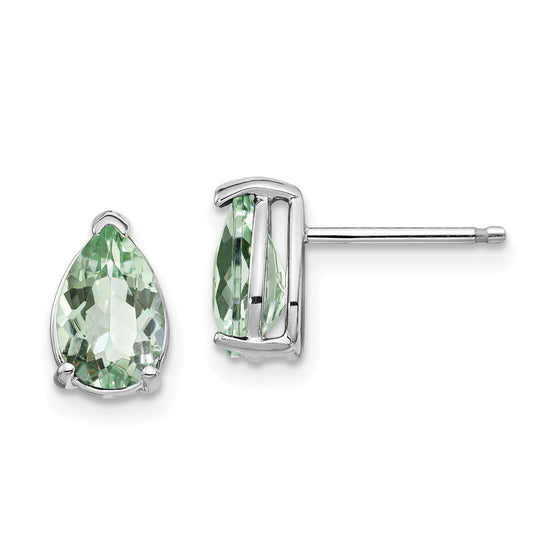 14k Pear Gemstone Earrings