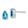 14k Pear Gemstone Earrings