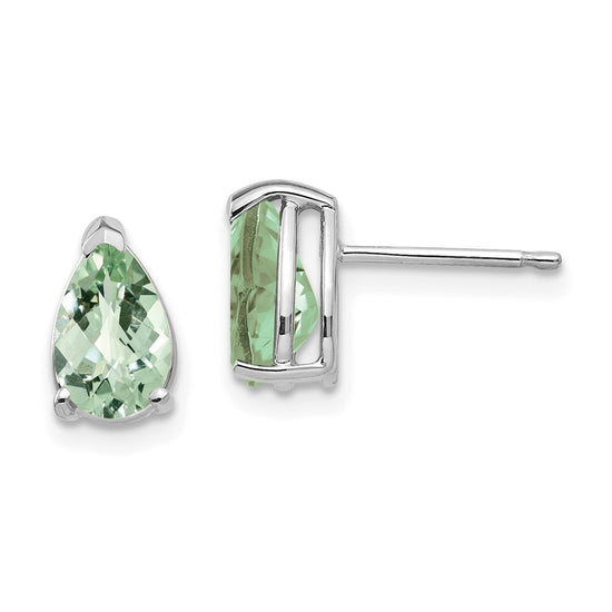 14k Pear Gemstone Earrings