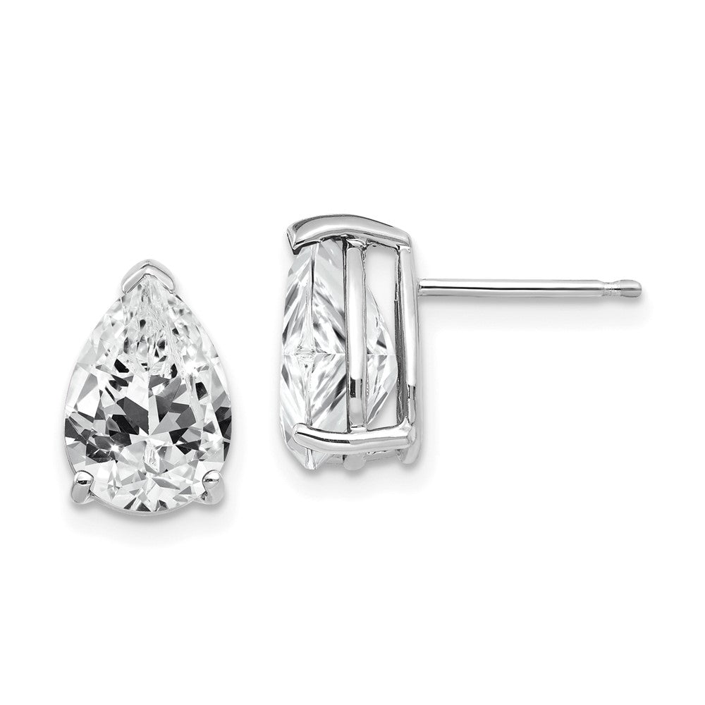 Gold CZ Stud Earrings