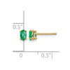 14k Oval Gemstone Earrings. -B Styles