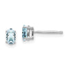 14k Oval Gemstone Earrings. -B Styles