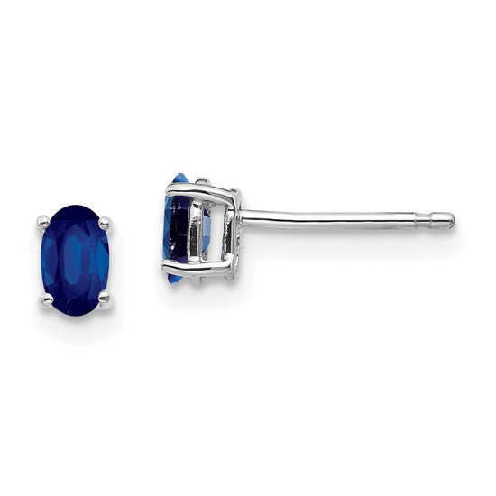 14k Oval Gemstone Earrings. -B Styles