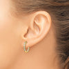 Gold Diamond Hinged Hoop Earrings