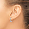 Gold Diamond Hinged Hoop Earrings