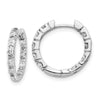 Gold Diamond Hinged Hoop Earrings