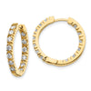 Gold Diamond Hinged Hoop Earrings