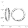 Gold Diamond Hinged Hoop Earrings