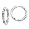 Gold Diamond Hinged Hoop Earrings
