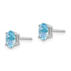 14k Oval Gemstone Earrings. -B Styles