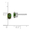 14k Oval Gemstone Earrings. -B Styles