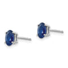 14k Oval Gemstone Earrings. -B Styles