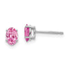 14k Oval Gemstone Earrings. -B Styles
