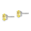 14k Oval Gemstone Earrings. -B Styles