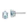 14k Oval Gemstone Earrings. -B Styles