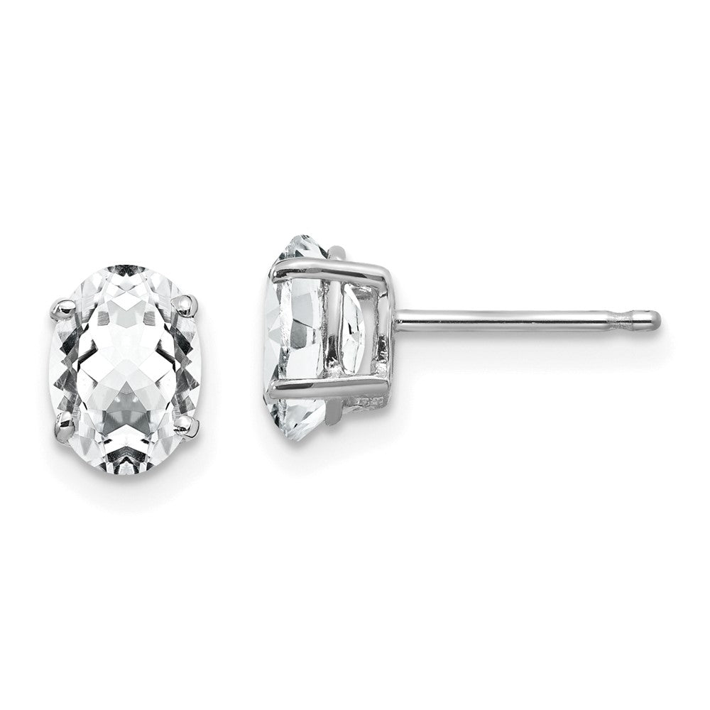Gold CZ Stud Earrings