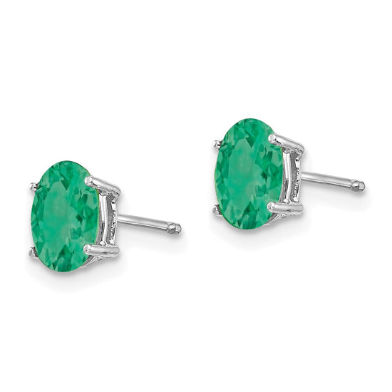 14k Oval Gemstone Earrings. -B Styles