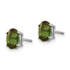 14k Oval Gemstone Earrings. -B Styles