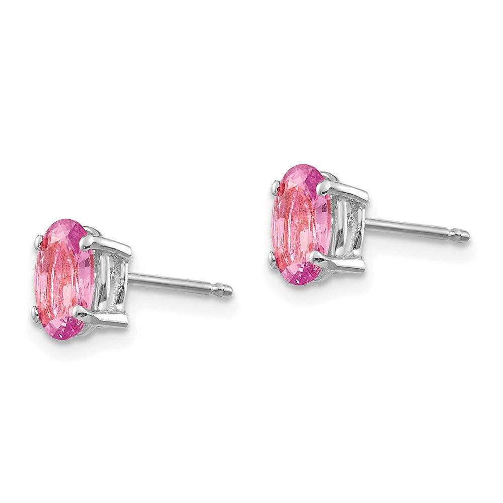 14k Oval Gemstone Earrings. -B Styles