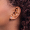 14k Oval Gemstone Earrings. -B Styles