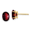 14k Oval Gemstone earring