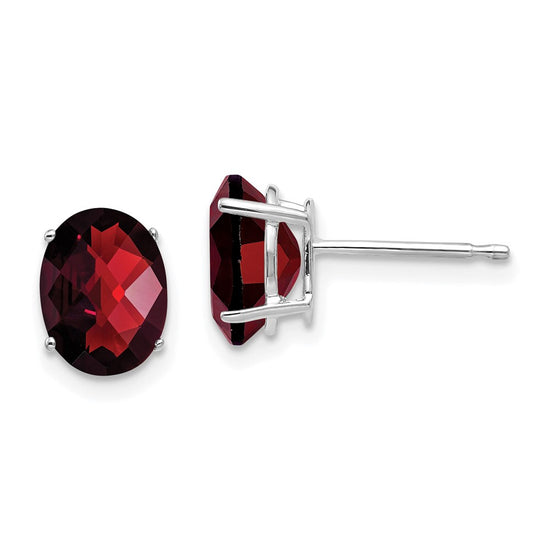 14k Oval Gemstone earring