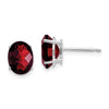 14k Oval Gemstone earring