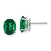 14k Oval Gemstone earring