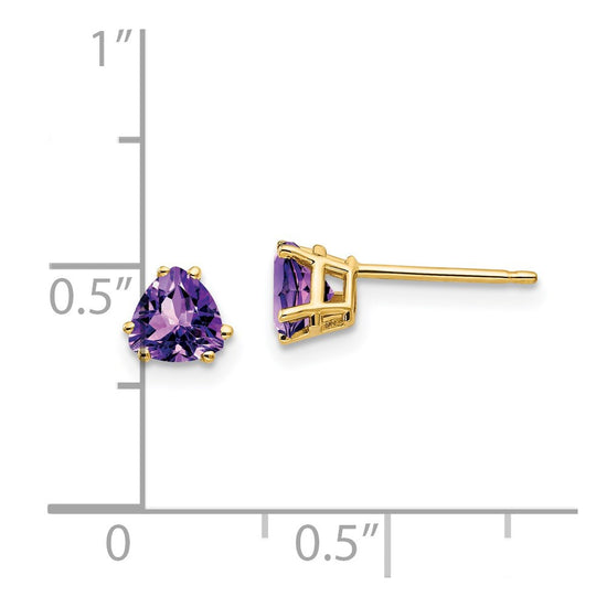 14k Trillion Gemstone Earrings