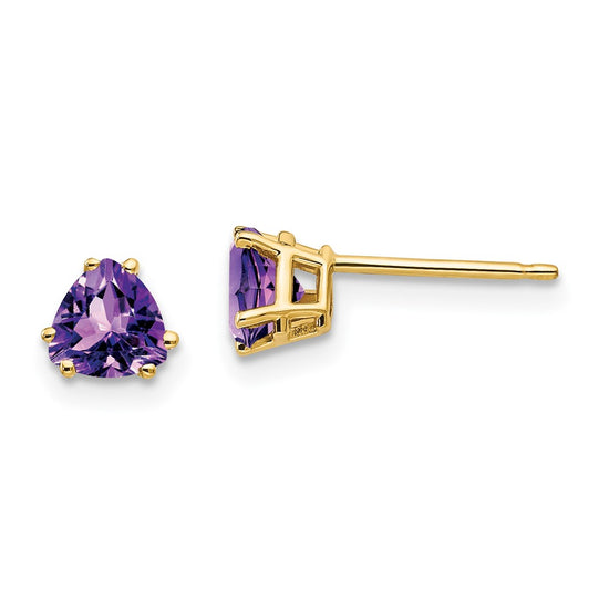 14k Trillion Gemstone Earrings