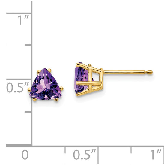 14k Trillion Gemstone Earrings