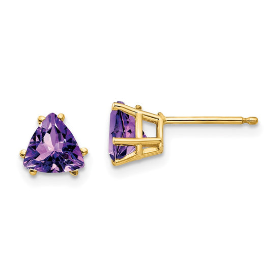14k Trillion Gemstone Earrings