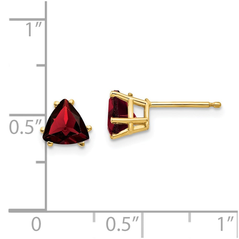 14k Trillion Gemstone Earrings