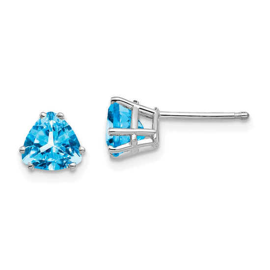 14k Trillion Gemstone Earrings