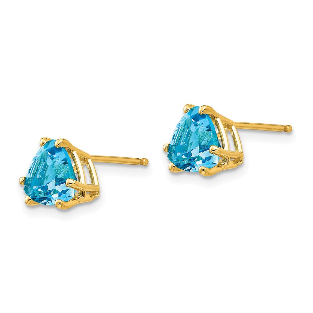 14k Trillion Gemstone Earrings