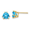 14k Trillion Gemstone Earrings