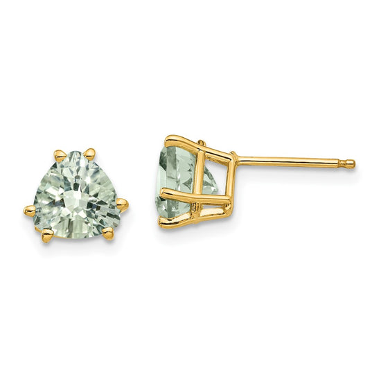 14k Trillion Gemstone Earrings