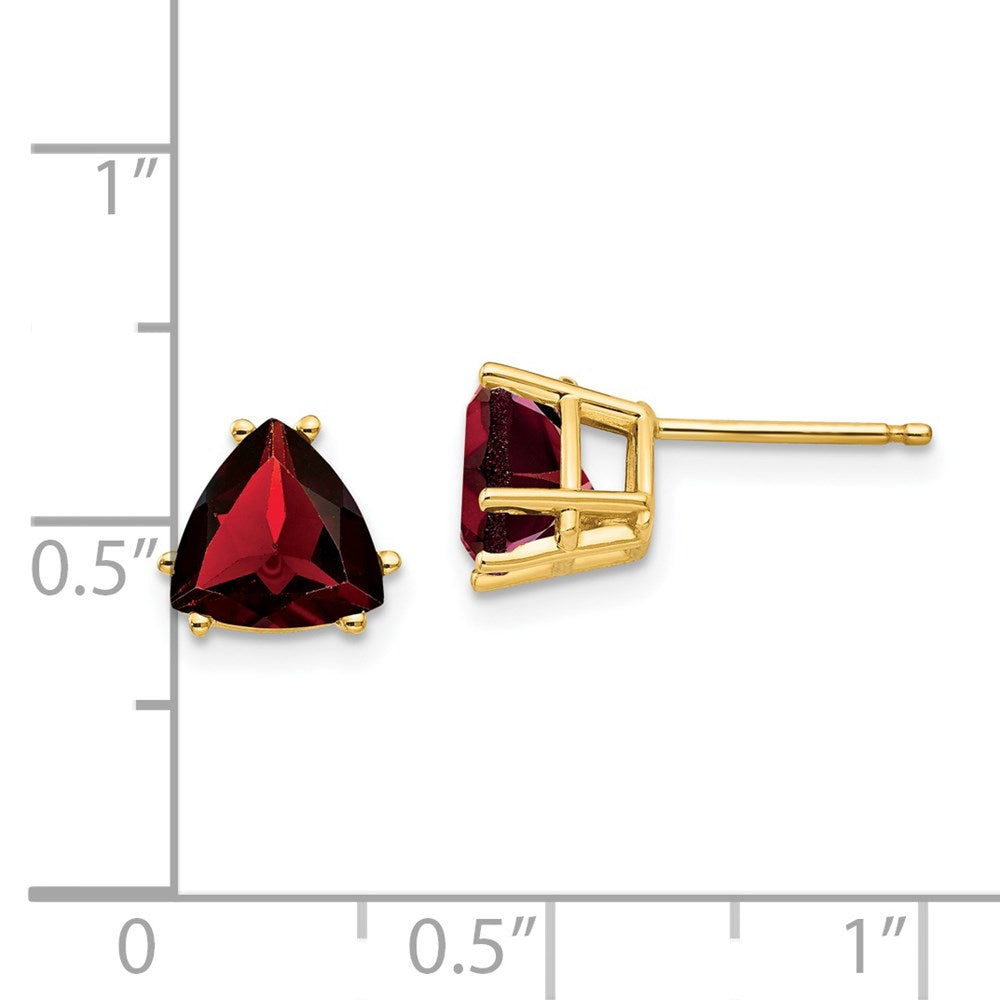 14k Trillion Gemstone Earrings