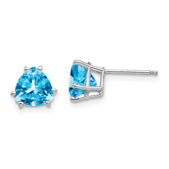 14k Trillion Gemstone Earrings